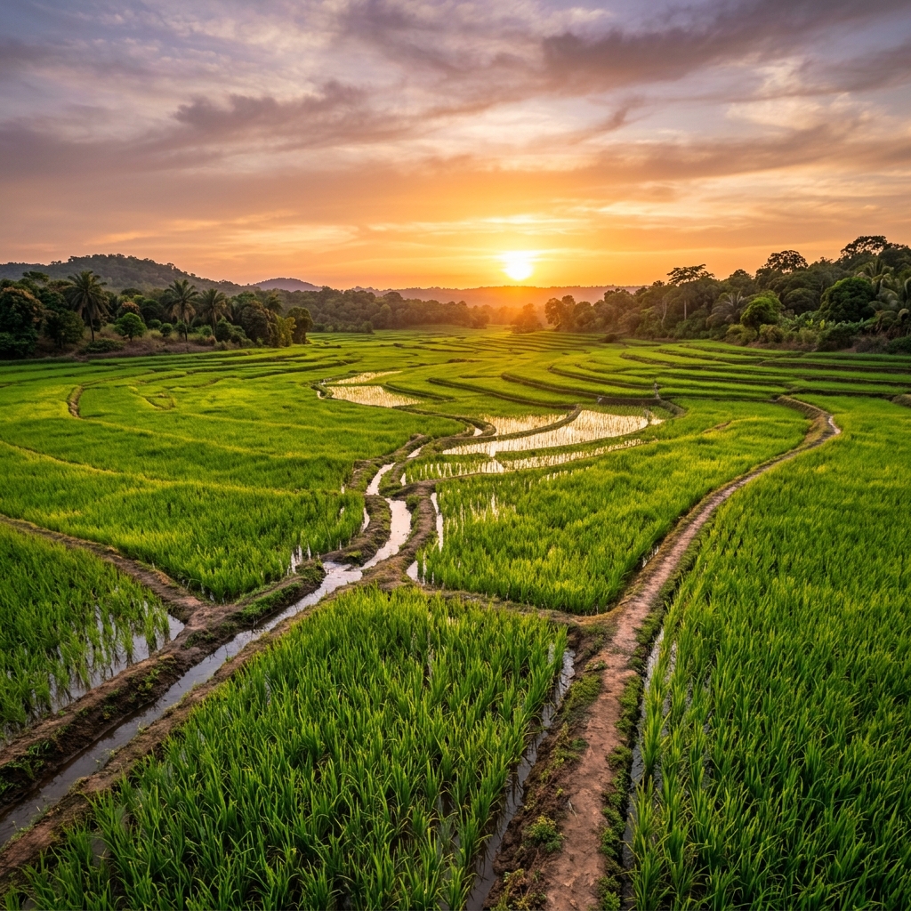 Paysage agricole Casamance